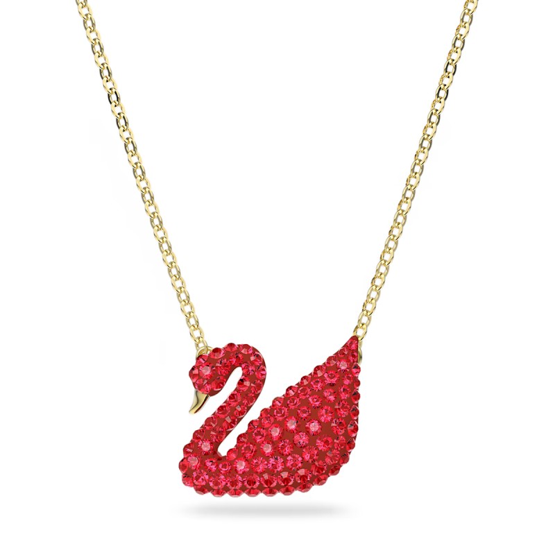 COLLANA PENDENTE ICONIC SWAN RED DONNA SWAROVSKI 