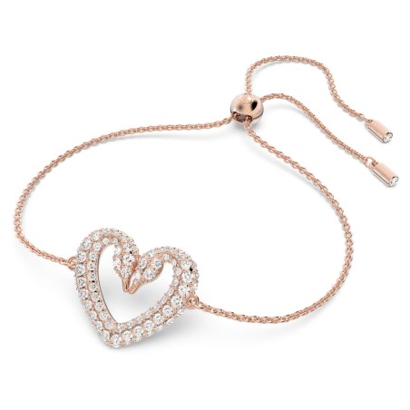 BRACCIALE CUORE ROSE DONNA SWAROVSKI UNA