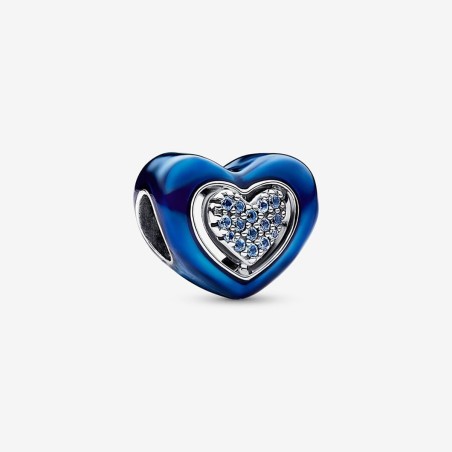 CHARM CUORE BLU GIREVOLE DONNA PANDORA  792750C01 PANDORA