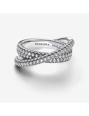 ANELLO PAVE' FASCIA INTRECCIATA MIS.50 DONNA PANDORA 