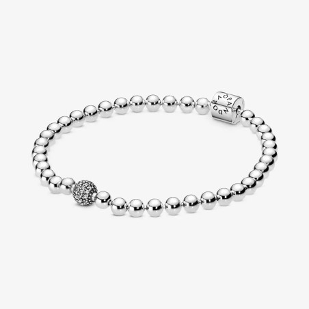 BRACCIALE M19 SFERE E PAVE DONNA PANDORA  598342CZ-19 PANDORA