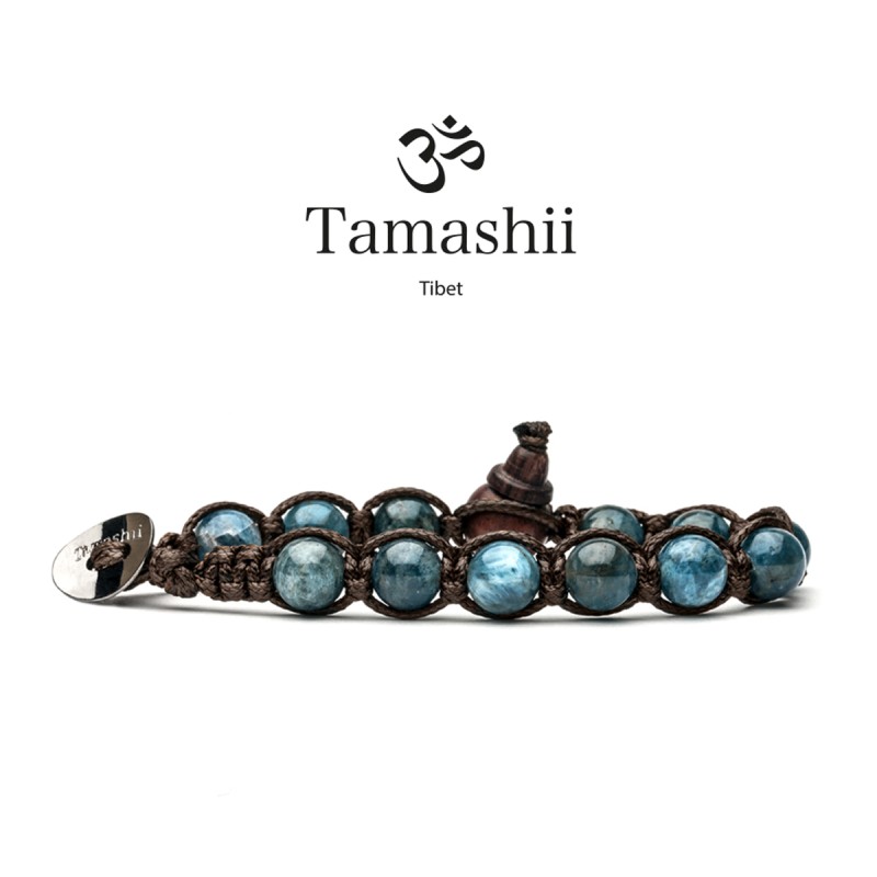 BRACCIALE STONE COLLAR BLU UOMO-DONNA TAMASHII 1 GIRO