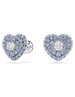 ORECCHINI A LOBO HYPERBOLA CUORE BLU SWAROVSKI 5683576 SWAROVSKI