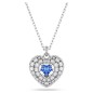 COLLANA HYPERBOLA CUORE BLU DONNA SWAROVSKI 