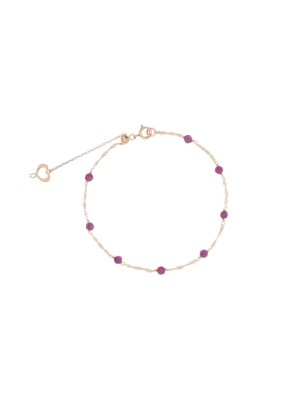 BRACCIALE ORO ROSA 18KT E RUBINI MAMAN ET SOPHIE