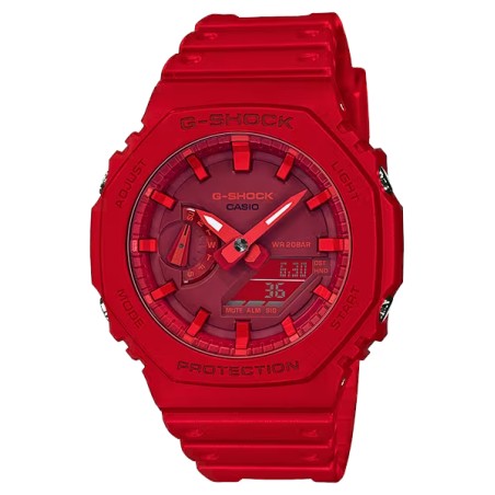 OROLOGIO ROSSO ANALOGICO DIGITALE UOMO CASIO G-SHOCK GA-2100-4AER CASIO