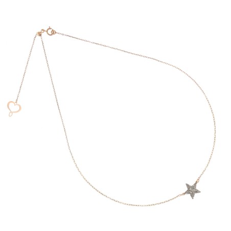 COLLANA 18KT STELLA POLVERE DIAMANTI CROMO DONNA MAMAN ET SOPHIE  GHPOW3K MAMAN ET SOPHIE