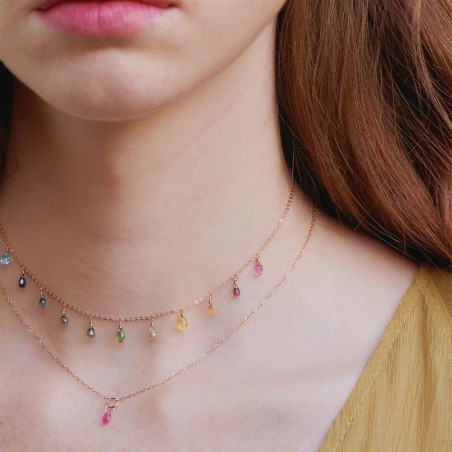 COLLANA ROSA DONNA MAMAN ET SOPHIE AURUM