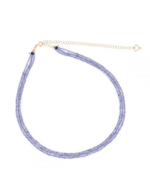 COLLANA 3 FILI TANZANITE DONNA MAMAN ET SOPHIE DROPS