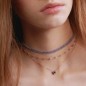 COLLANA 3 FILI TANZANITE DONNA MAMAN ET SOPHIE DROPS