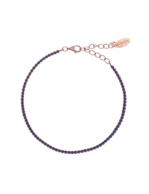 BRACCIALE TENNISMANIA ZIRCONI BLU DONNA AMEN 