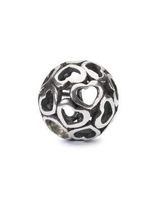 BEAD COPERTA DI CUORI DONNA TROLLBEADS  TAGBE-10201 TROLLBEADS