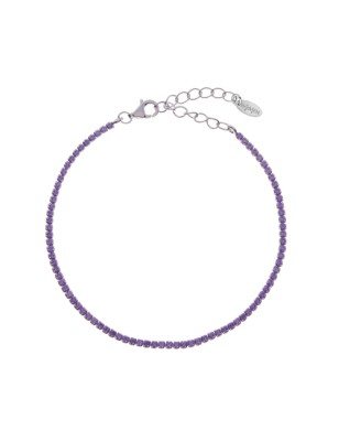 BRACCIALE TENNISMANIA ZIRCONI LILLA DONNA AMEN  BT1BLI17 AMEN