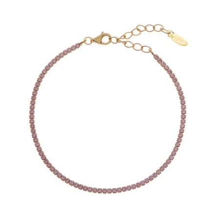 BRACCIALE TENNISMANIA ZIRCONI ROSA DONNA AMEN  BT1GRO17 AMEN