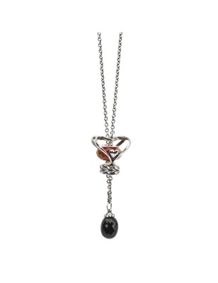 COLLANA ONICE NERO 90CM DONNA TROLLBEADS 