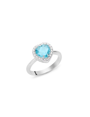 ANELLO CUORE M12 DONNA MILUNA GEMMA DEL CIELO