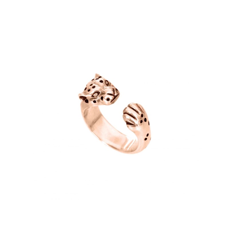 ANELLO LEOPARDO ORO ROSA DONNA MAMAN ET SOPHIE