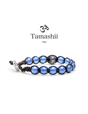 BRACCIALE AGATA BLU  TAMASHII RUOTA DELLA PREGHIERA