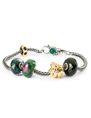 BEAD RUBINO ZOISITE DONNA TROLLBEADS  TSTBE-60003 TROLLBEADS