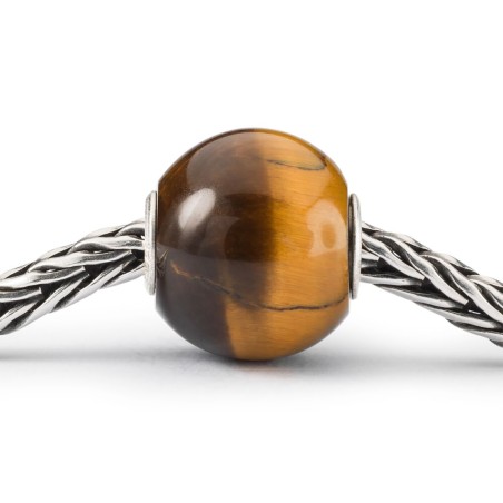 BEAD OCCHIO DI TIGRE ROTONDO GRANDE TROLLBEADS