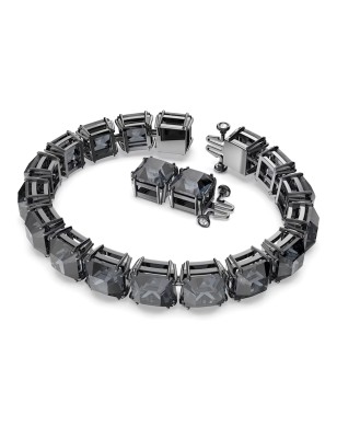 BRACCIALE SQUADRATO GRIGIO SWAROVSKI MILLENIA