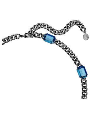 COLLANA TAGLIO OTTAGONALE BLU UOMO SWAROVSKI 