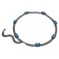 COLLANA TAGLIO OTTAGONALE BLU UOMO SWAROVSKI 