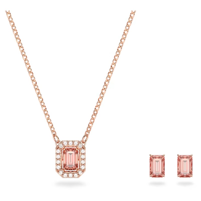 SET MILLENIA ROSA TAGLIO OTTAGONALE DONNA SWAROVSKI 