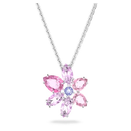 COLLANA GEMA PENDENTE FIORE ROSA DONNA SWAROVSKI  5662493 SWAROVSKI