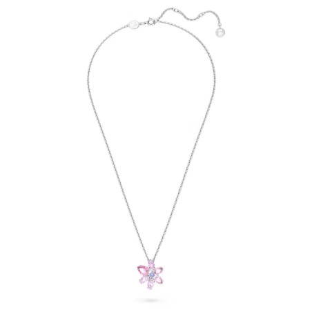 COLLANA GEMA PENDENTE FIORE ROSA DONNA SWAROVSKI 