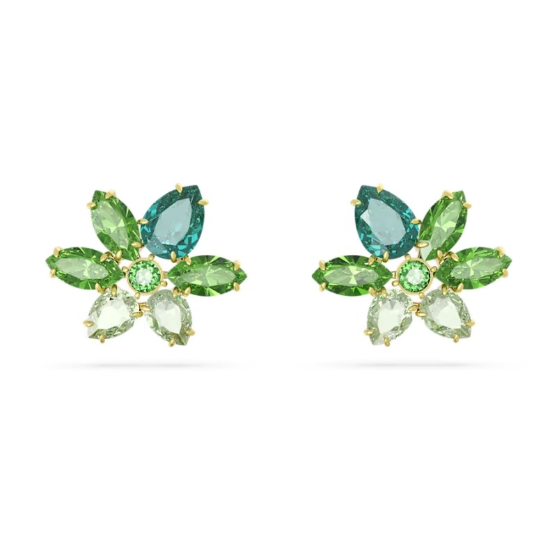 ORECCHINI A LOBO GEMA FIORE VERDE DONNA SWAROVSKI 