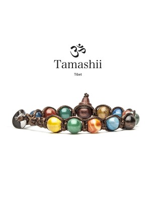 BRACCIALE AGATA STRIATA TAMASHII BRACCIALE 1 GIRO BHS900-229 TAMASHII