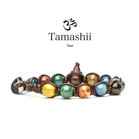 BRACCIALE AGATA STRIATA TAMASHII BRACCIALE 1 GIRO BHS900-229 TAMASHII