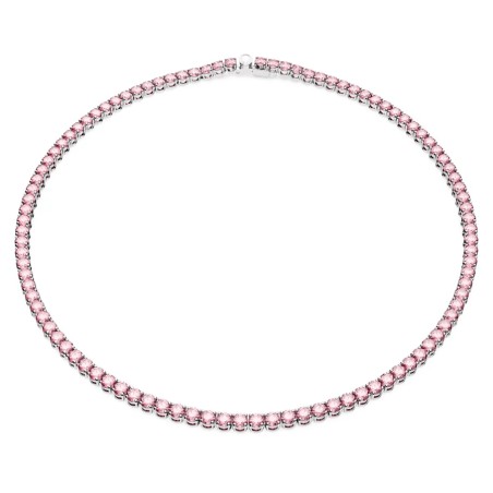 COLLANA TENNIS ROSA PLACCATO RODIO DONNA SWAROVSKI  5681800 SWAROVSKI