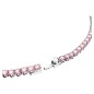 COLLANA TENNIS ROSA PLACCATO RODIO DONNA SWAROVSKI 