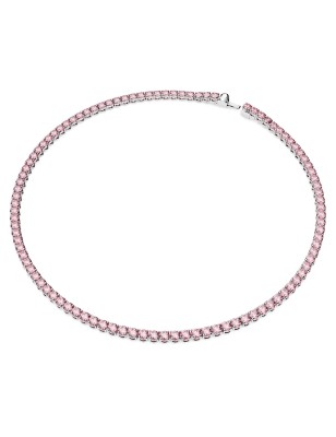 COLLANA TENNIS ROSA PLACCATO RODIO DONNA SWAROVSKI  5681800 SWAROVSKI