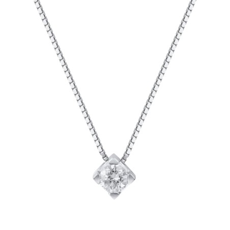 COLLANA PUNTO LUCE ORO E DIAMANTE DONNA DEMETRA  032.Q.016.W.A2 DEMETRA