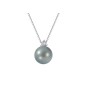 COLLANA ORO PERLA E DIAMANTE 0.02CT DONNA DEMETRA