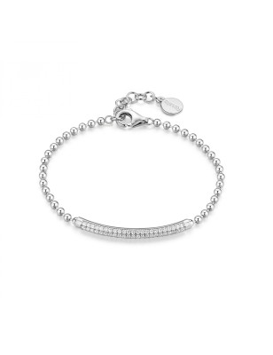 BRACCIALE MORBIDO IN ARGENTO DONNA ROSATO 