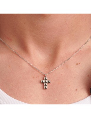 COLLANA FORGE CON CROCE PENDENTE UOMO BROSWAY 