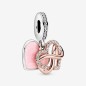 CHARM PENDENTE CUORE E INFINITO ROSA DONNA PANDORA 