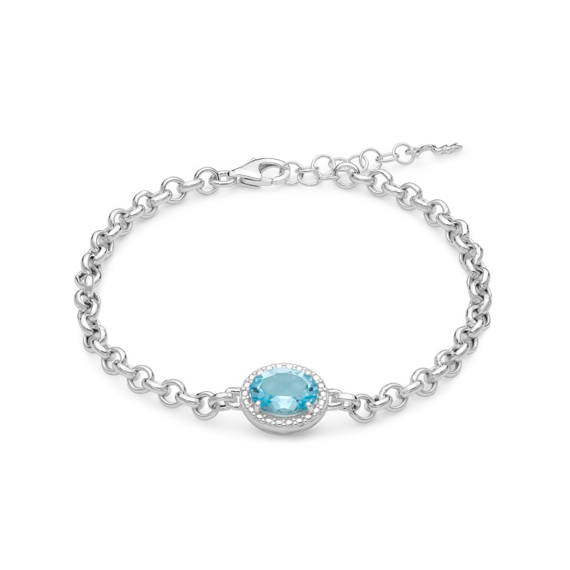 BRACCIALE OVALE DONNA MILUNA GEMMA DEL CIELO