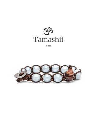 BRACCIALE ACQUAMARINA UOMO-DONNA TAMASHII 1 GIRO BHS900-255 TAMASHII