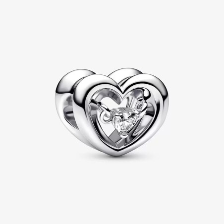 CHARM CUORE SPLENDENTE CON PIETRA DONNA PANDORA  792493C01 PANDORA