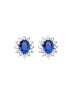 ORECCHINI ROYAL ZIRCONE BLU DONNA AMEN 