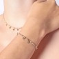 BRACCIALE DORATO CHARM E CRISTALLI ECRU' AMEN