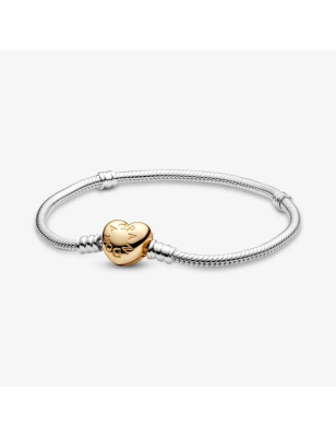 BRACCIALE CHIUSURA A CUORE ORO DONNA PANDORA 