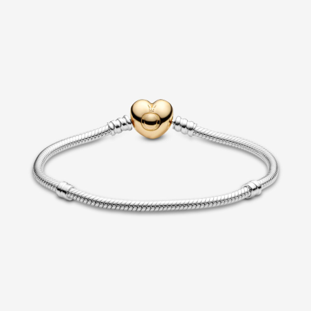 BRACCIALE CHIUSURA A CUORE ORO DONNA PANDORA 