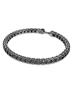 BRACCIALE TENNIS NERO PLACCATO RUTENIO SWAROVSKI 5664196 SWAROVSKI