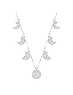 COLLANA GIROCOLLO LUNA BIANCO DONNA SWAROVSKI  5666178 SWAROVSKI